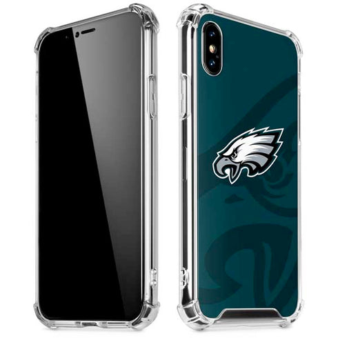 NFL Philadelphia Eagles Double Vision iPhone XS Max Clear Case